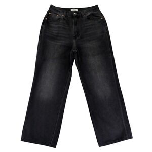 Pistola High Rise Wide Leg Jeans Faded Black Denim P00016322MB Women's 28